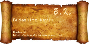 Budaspitz Kevin névjegykártya